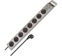 Regleta de enchufes Super-Solid Brennenstuhl, 8 enchufes, con interruptor
