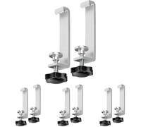 Brennenstuhl abrazaderas de escritorio para regletas de enchufes Alu-Office-Line (abrazaderas de tornillo para su puesto de trabajo, adecuadas para grosores de mesa de 16-60 mm) (Paquete de 4)