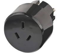 Travel Adapter Australia, China/earthed adaptador e inversor de corriente Negro, Adaptador de enchufe negro, China/earthed, Negro, Minorista