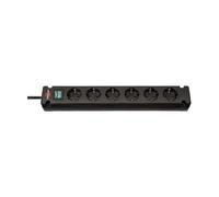 Brennenstuhl Alargador 6 tomas 90° Bremounta Edition 3m, Negro