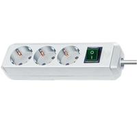 BRENNENSTUHL Alargador Eco-Line 3 Enchufes, 1,5m, Blanco