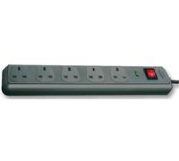 Brennenstuhl Alargador Protegido Eco-Line 5 Salidas, 13A, 2m