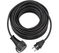 Brennenstuhl BREMAXX® cable alargador de corriente (cable de 10m, para uso corto en exteriores, Made in Germany) negro