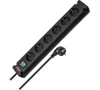 Brennenstuhl Bremounta regleta de enchufes de 6 Tomas con Interruptor (regleta e