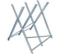 Brennenstuhl Caballete de sierra MB 150 S – madera galvanizada, bastidor plegable