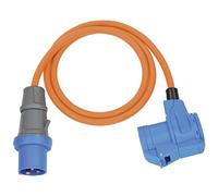 Brennenstuhl Cable Adaptador CEE de Camping con Conector CEE y Acoplamiento Angular, Incluye Enchufe Combinado de protección (Cable de 1,5 m, 230 V/16 A, Uso en Exteriores, Fabricado en Alemania)