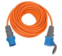 Brennenstuhl cable alargador CEE de 25m para camping y caravana (alargador CEE, cable de 25 m en naranja, enchufe y acoplamiento CEE con tapa de cierre, IP44, uso en exteriores, fabricado en alemania)