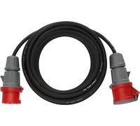 Brennenstuhl cable alargador de 10 m de enchufe CEE 400V/16A (5 polos, conector CEE, para uso en exteriores, comercio y industria, Made in Germany) negro