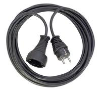 Brennenstuhl Cable alargador de Corriente de 10 m (alargador eléctrico para Interiores) Negro
