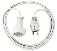 Brennenstuhl Cable alargador de Corriente de 3 m (alargador eléctrico para Interiores) Blanco