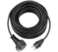 Brennenstuhl Cable alargador de Corriente de Goma 10 m (alargador eléctrico de Calidad, para Exteriores, IP44) Negro