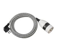 BRE 1161830020 - Prolongación de toma de tierra, 5 m, gris / blanco