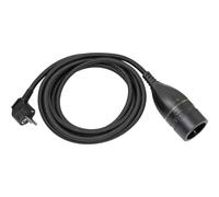 Brennenstuhl cable alargador de plástico 5 m con cubierta textil y interruptor giratioria (alargador eléctrico para interiores, cable de 5 m, interruptor iluminado) negro