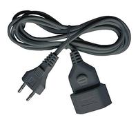 Brennenstuhl Cable alargador de plástico (Cable alargador para Uso en Interiores, 3 m de Cable, con Enchufe Euro y Acoplamiento) Negro