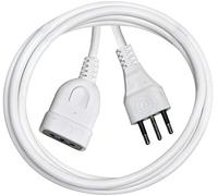 Brennenstuhl, Cable de extensión de plástico 10A 2 m Blanco H05VV-F 3G1.0 *IT*