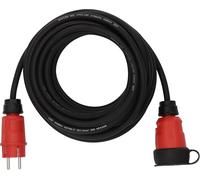 Brennenstuhl Cable de extensión Profesional VN 1100 (Cable de 10 m H07RN-F 3G1,5 en Negro, Uso en Obra y Uso Permanente en Exteriores IP44, Fabricado en Alemania)