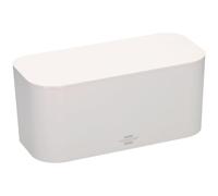 Brennenstuhl Caja de Cables para regletas de enchufes (Caja de plástico Especial ABS, Dimensiones Interiores: 296x129x134mm, Ideal para el hogar, la Oficina y Las Zonas de recepción) Blanco