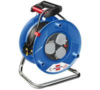 Brennenstuhl Carrete de Cable Triple 25m 240V, Uso Intensivo