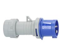 Brennenstuhl Clavija CEE 230V/16A (para Uso Exterior IP44, Adaptador Enchufe para Camping, conexión fácil, 3 Polos, Enchufe de 3 Pines)