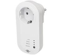 Brennenstuhl Connect Enchufe Inteligente WiFi con emisor de 433 MHz WA 3600 LRF01 433 (Toma de Corriente WiFi 2,4 GHz Compatible con Alexa, Google Assistant)