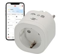 Brennenstuhl Connect WAE 3600 XS01 - Enchufe WiFi con medición de energía (enchufe inteligente de 2,4 GHz compatible con Alexa y Google Assistant, Matter, Smart Plug con temporizador, aplicación