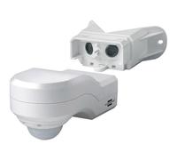 Brennenstuhl Detector de Movimiento infrarrojo/Sensor de Movimiento para Exteriores e Interiores - IP44 (ángulo de detección de 240° y Alcance de 12 m) Blanco