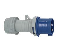 Brennenstuhl Enchufe CEE IP44 con indicador de tensión LED (230V, 16A, para uso en exteriores)