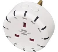 Brennenstuhl Enchufe con Temporizador de Cuenta Regresiva Digital con Pantalla LED, Ajustable en 12 Pasos, Uso en Interiores, protección de Contacto