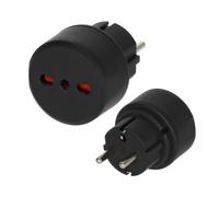 Italia-Uni-Schuko 1508590 Adaptador de Viaje-Adaptador-Adaptador