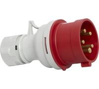 Brennenstuhl Enchufe eléctrico CEE de 5 polos para uso exterior, toma industrial macho CEE 400 V/16 A, conexión atornillable, uso en obras, camping, aplicaciones comerciales, IP44, 16 A