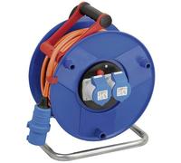Brennenstuhl enrollacables Garant CEE 230V con alargador de 25m (uso universal en exteriores, con 2 enchufes CEE, Made in Germany)