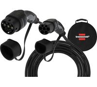 Brennenstuhl Cable de carga Tipo 2 EV 22 kW — 7 m, IP55, Modo 3, con bolsa