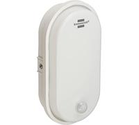 Brennenstuhl Foco ovalado LED de pared 15W 1680lm 4000K IP54 con sensor de movimiento montable