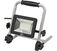 Brennenstuhl foco LED de trabajo portátil EL 2050 M/foco LED de obra y construcción 30W para uso en interiores y exteriores IP65 (luz de trabajo, 2700lm, con cable RN de 1,5m, marco plegable, IK08)