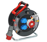 Brennenstuhl Garant CEE 1 V2 IP44 Carrete de Cable (CEE con Cable de 30 m en Negro, Fabricado en Alemania, Uso Permanente para Exteriores IP44)