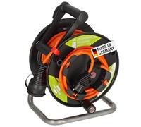 Brennenstuhl Garant G Bretec | Con cable de 23+2m en naranja, plástico especial, uso exterior a corto plazo, hecho en Alemania