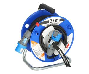 Brennenstuhl Garant G CEE 3 IP44 - Carrete alargador para cables de camping | Clase de protección IP44, enchufe CEE, para camping, cable de 25 m