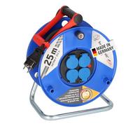 Brennenstuhl Garant IP44 - Estufa elevadora (25 m, plástico Especial, Cable para Obras y Acero, Fabricado en Alemania), Color Azul