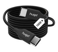 Brennenstuhl hugo! CABLE - Cable de carga USB C (100 W, cable USB C, carga rápida de 100 W, cable de 2 m), color negro