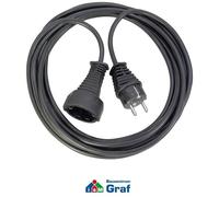 Brennenstuhl Kunststoff-Verlängerungskabel 10m Negro para Interior /# 841261