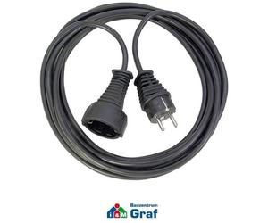 Brennenstuhl Kunststoff-Verlängerungskabel 10m Negro para Interior /# 841261