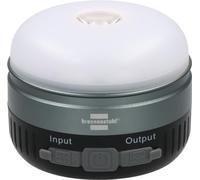 Brennenstuhl Lámpara LED solar recargable para exteriores OLI 400 AS (Lámpara de camping IP54 con 450lm, hasta 70h de duración de luz, 2 baterías recargables intercambiables 18500, cable de USB C)