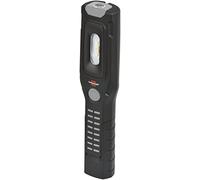 Brennenstuhl lámpara portátil LED HL 500 A de batería recargable -para taller con base magnética y gancho giratorio (modos de luz, iluminación de trabajo, 500+120 lm