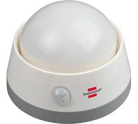Brennenstuhl LED luz nocturna/de orientación con detector de movimiento por infrarrojos (luz suave incl. interruptor pulsador y pilas) blanco