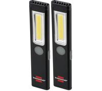 Brennenstuhl linterna LED recargable PL 200 AC/linterna con LED COB (200lm, in able de carga USB C, hasta 12h de autonomía, linterna taller COB con imán y clip) (Paquete de 2)