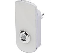 Brennenstuhl luz nocturna con sensor SSL 40 / Luz de orientación LED con detector de movimiento (luz de seguridad con encendido automático, linterna para el enchufe, carga inductiva, 50 + 40lm)