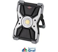 Brennenstuhl RUFUS foco LED a batería recargable de 15 W (1500 lm, luz de trabajo profesional, lámpara portátil, regulable, interruptor con modos, carcasa resistente, IP65)