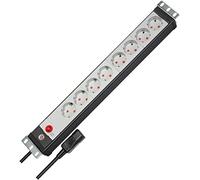 BRE 1156057128 - Regleta de 19″, 1,5HE, 8 tomas