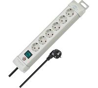 Brennenstuhl Premium-Line regleta de enchufes con 6 Tomas de Corriente (Cable de 3m, con Interruptor, montable, Fabricado en Alemania) Gris
