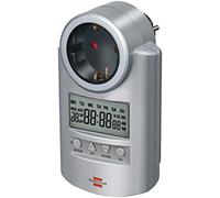 Brennenstuhl Primera-Line Temporizador DT/Enchufe programable Digital (con función de Cuenta atrás, Enchufe con protección de Contacto)
